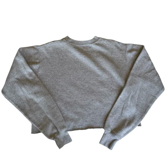 Womens Cropped Sweater Size Small "RAD" Gray - Picture 6 of 7